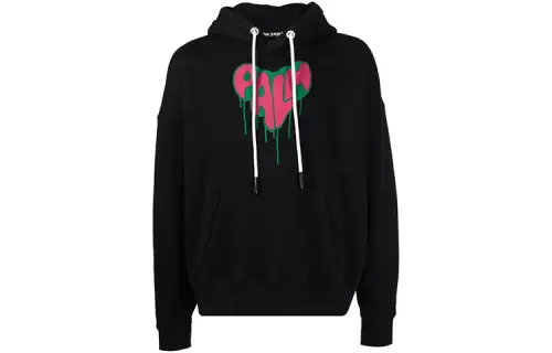 PALM ANGELS Palm Spray Heart Hoodie