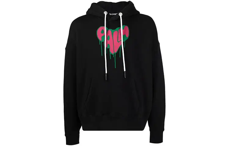 PALM ANGELS Palm Spray Heart Hoodie