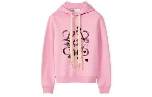LOEWE Spirited Away Sweatshirts Men's Pink Hooded Moderate Regular