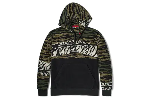 Timberland Year Of The Tiger Collection Sweatshirts Men's Tiger Print Camouflage Hooded Thickened Regular