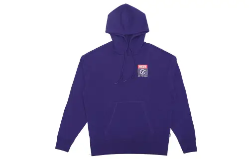 Vans Sweatshirts Unisex Purple Hooded Moderate Regular