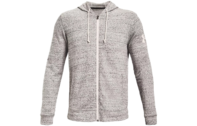 Under Armour Rival Sweatshirts Men's Agate White Hooded Moderate Regular
