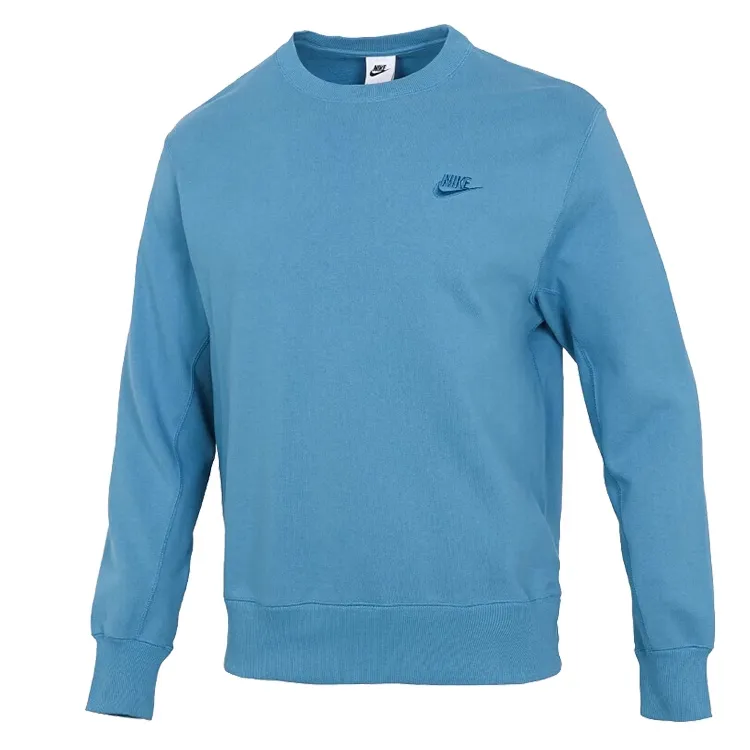 Nike Sweatshirts Men's Blue Crew Neck Moderate Regular