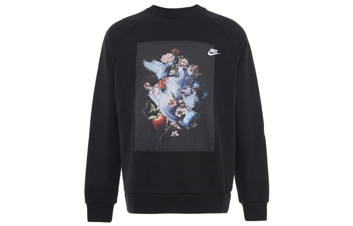 Nike Sweatshirts Men's Black Crew Neck Thickened Regular