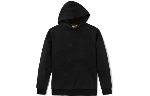 Timberland Sweatshirts Men's Black Hooded Moderate Regular