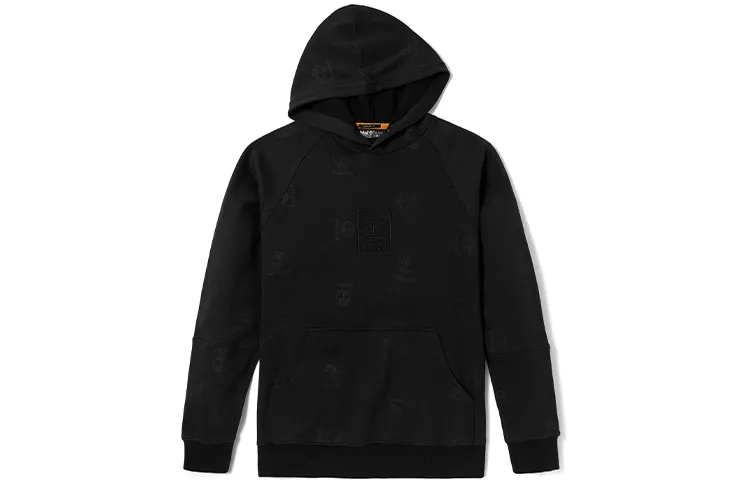 Timberland Sweatshirts Men's Black Hooded Moderate Straight Fit