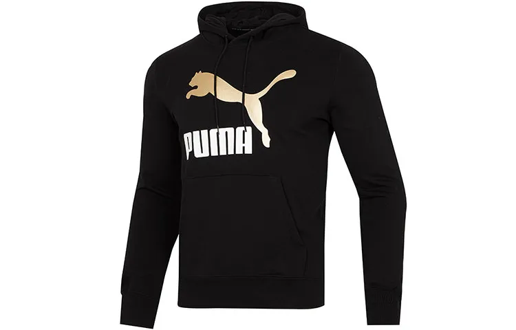 PUMA Sweatshirts Men's Black Hooded Moderate Other