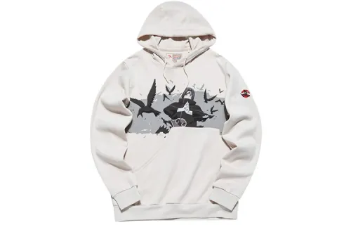 ANTA Basketball Collection Sweatshirts Men's Milk White Hooded Moderate Regular
