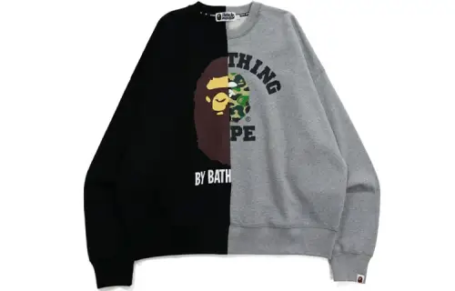 Bape College & By Bathing Loose Fit Crewneck