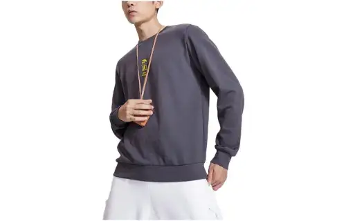 ANTA Sweatshirts Men's Castle Gray Crew Neck Moderate