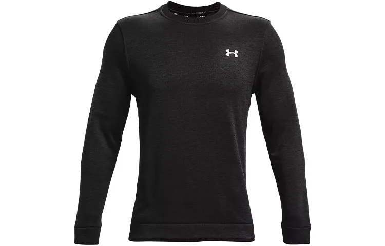 Under Armour Sweatshirts Men's Black Crew Neck Moderate Regular