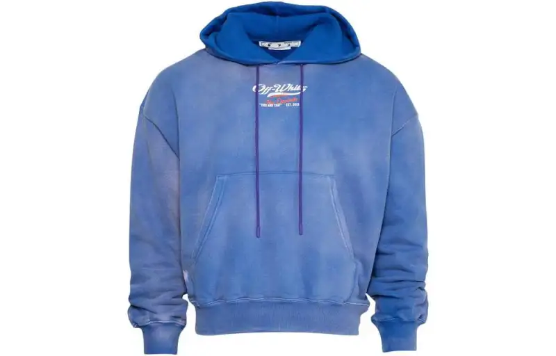 OFF WHITE Wave Off Boxy Hoodie
