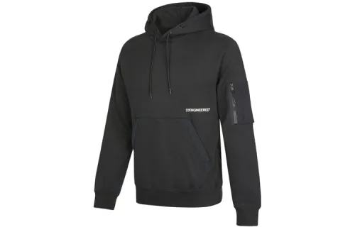 Jordan Sweatshirts Unisex Black Hooded Thickened Regular