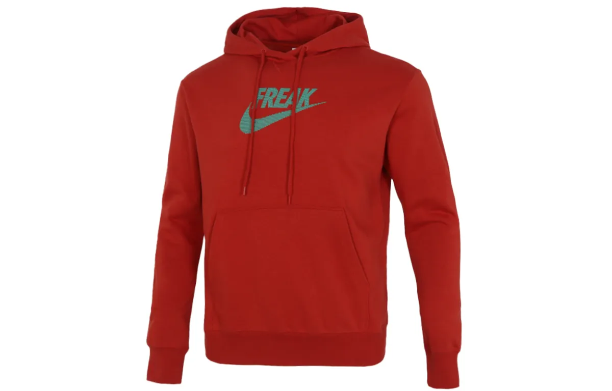 Nike Sweatshirts Men's Red Hooded Moderate Regular
