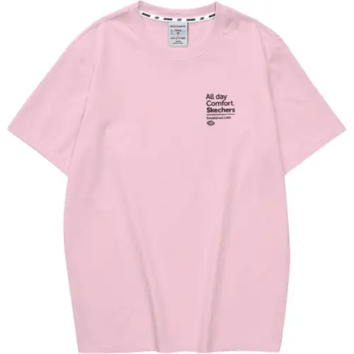 Skechers T Shirt Unisex Chalk Pink