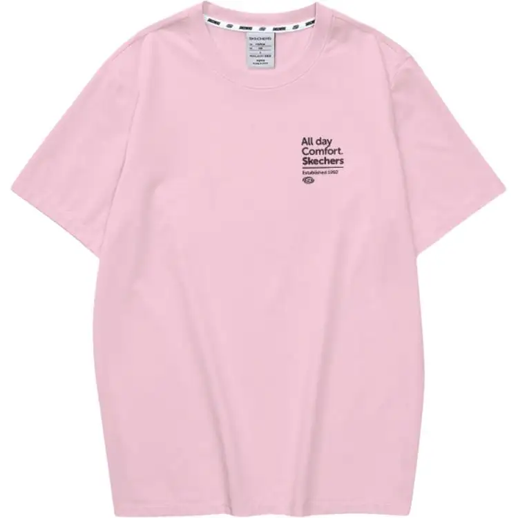 Skechers T Shirt Unisex Chalk Pink