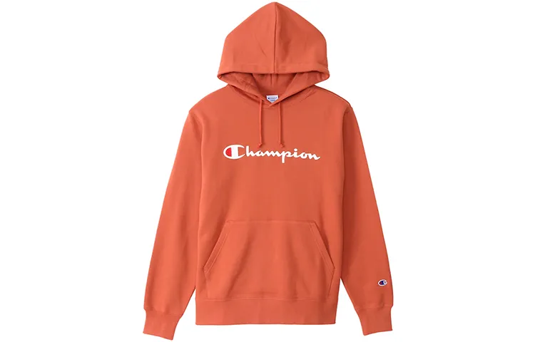 Champion FW21 Sweatshirt Japan Version Unisex Orange Solid Color