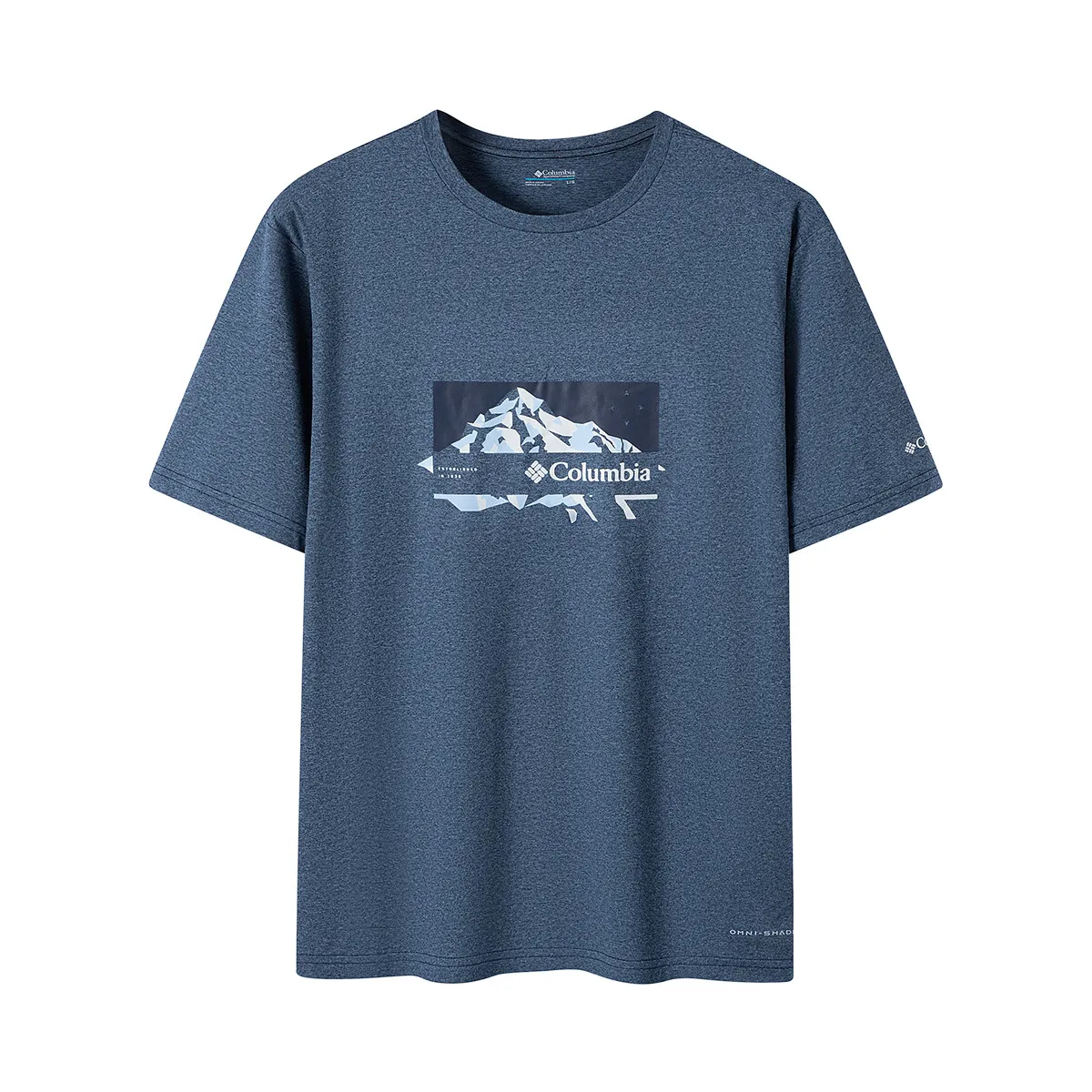 Columbia Quick Dry T Shirts Men's Blue