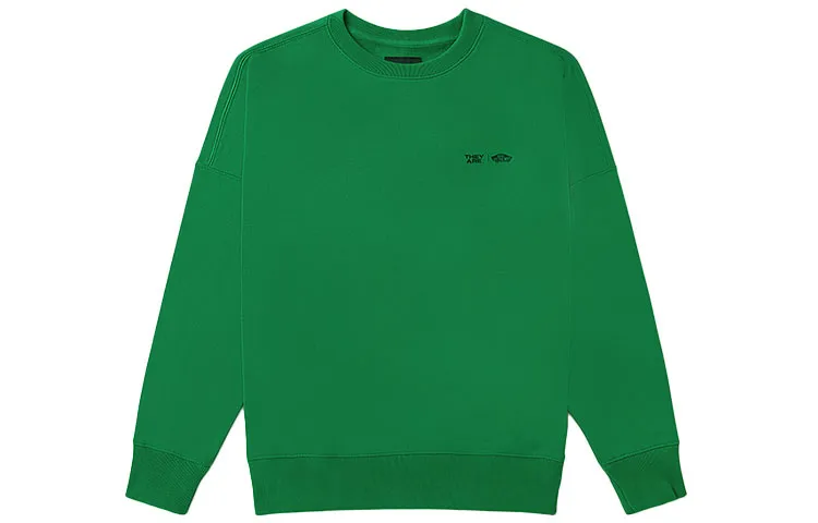 Vans Sweatshirts Unisex Green Crew Neck Moderate