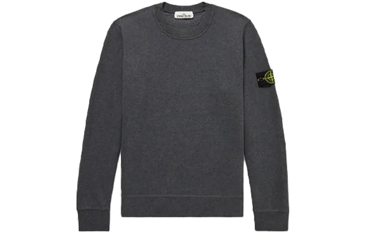 STONE ISLAND 63020 Brushed Cotton Fleece Crewneck