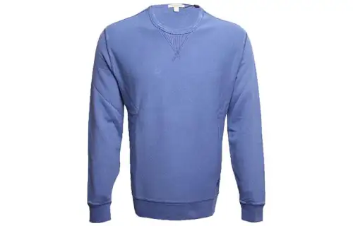 Burberry Solid Color Sweatshirt Men's Purple