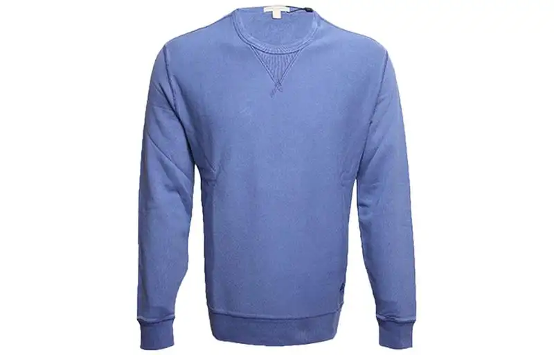 Burberry Solid Color Sweatshirt Men's Purple