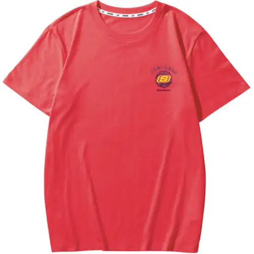 Skechers Colorful T Shirt Unisex Amusement Park Pink