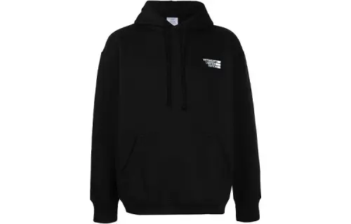 Vetements Sweatshirts Unisex Black Hooded Moderate Regular