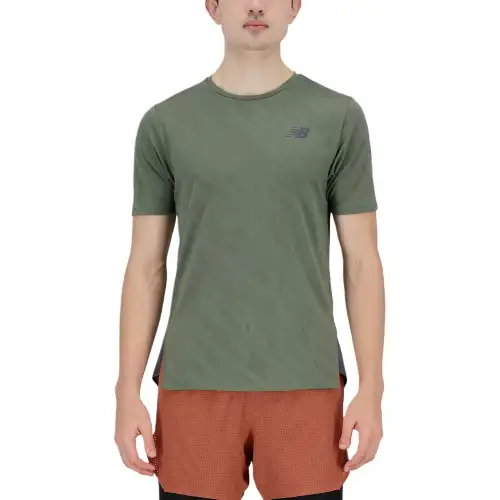 New Balance Q Speed T Shirt Men's Dark Olive Green