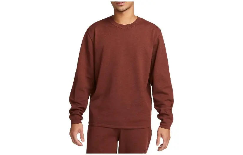 Nike Sweatshirts Men's Brown Crew Neck Moderate Other