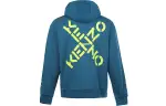 KENZO Sweatshirts Men's Blue Hooded Moderate Regular
