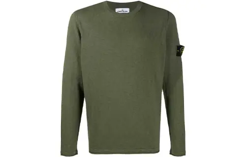 STONE ISLAND Sweatshirts Men's Green Crew Neck Moderate