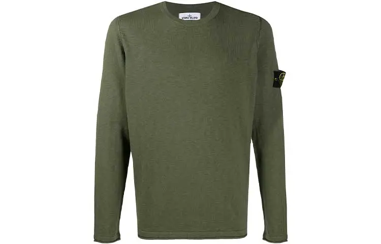 STONE ISLAND Sweatshirts Men's Green Crew Neck Moderate