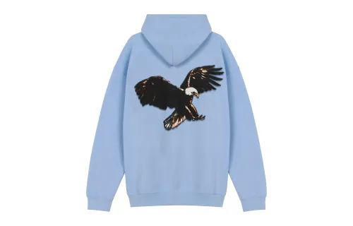 Travis Scott Sweatshirts Unisex Blue Hooded Moderate Other
