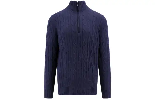 Loro Piana Zipped Turtleneck Knit Jumper