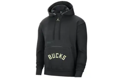 Jordan Nba Milwaukee Bucks Courtside Statement Edition Fleece Hoodie