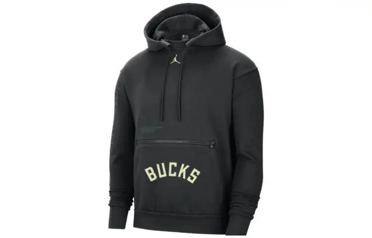 Jordan Nba Milwaukee Bucks Courtside Statement Edition Fleece Hoodie