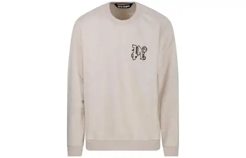 Palm Angels logo-print cotton sweatshirt