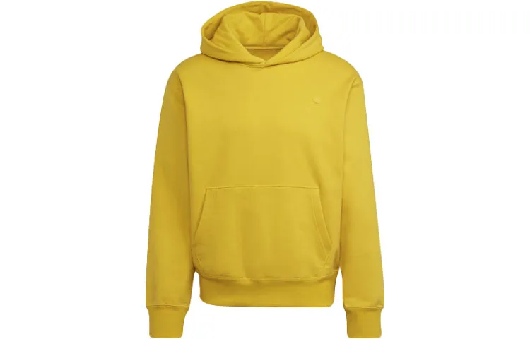 Adidas Originals Blue Version Sweatshirts Unisex Yellow Hooded Moderate Regular