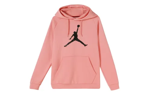 Jordan Men's Large Logo Print Pullover Hoodie 'Quartz Pink'