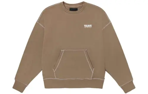 Vans Sweatshirts Unisex Light Umber Crew Neck Moderate Regular