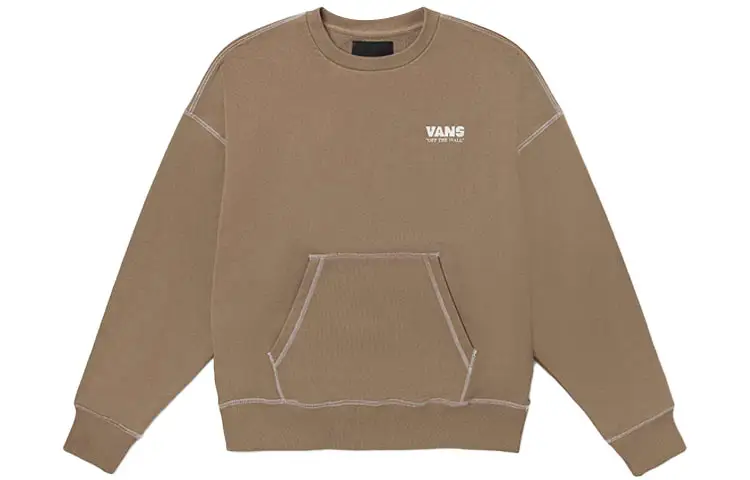 Vans Sweatshirts Unisex Light Umber Crew Neck Moderate Regular