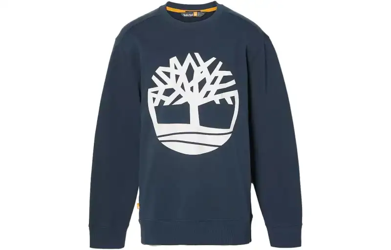 Timberland Sweatshirts Men's Dark Sapphire Crew Neck Moderate Regular