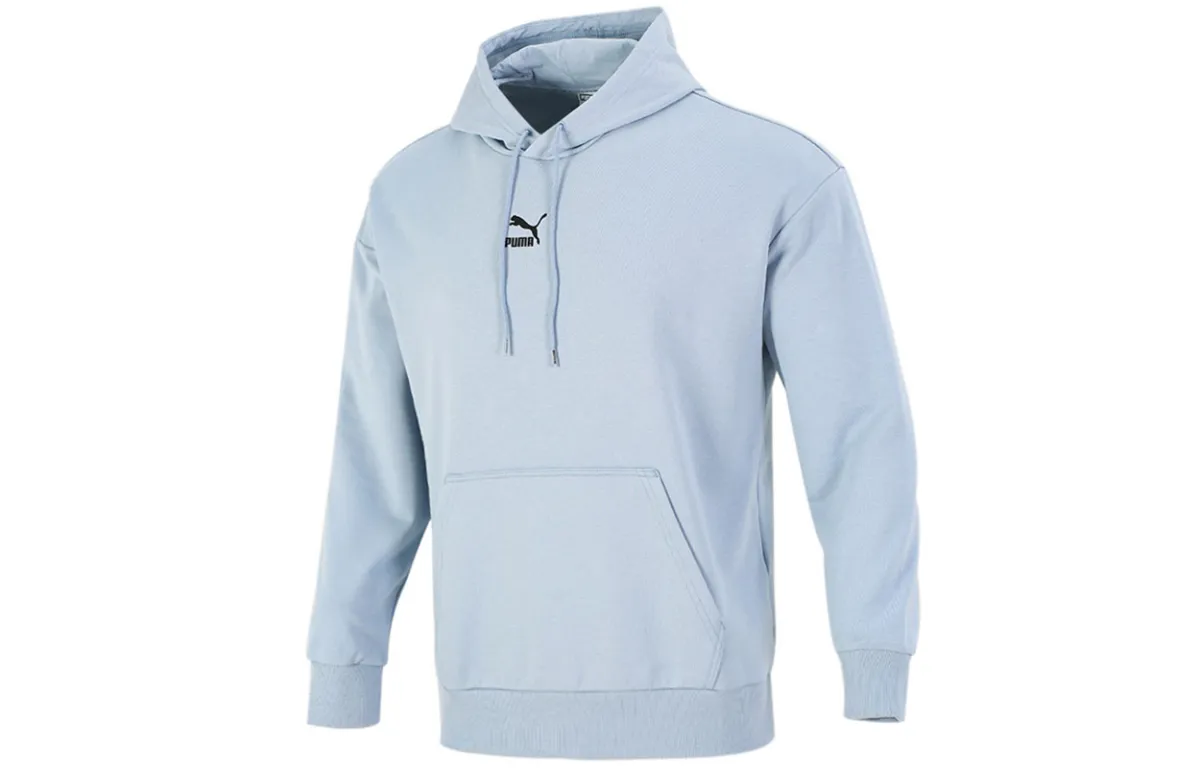 PUMA Fd Classic Sweatshirts Men's Blue Hooded Moderate Straight Fit