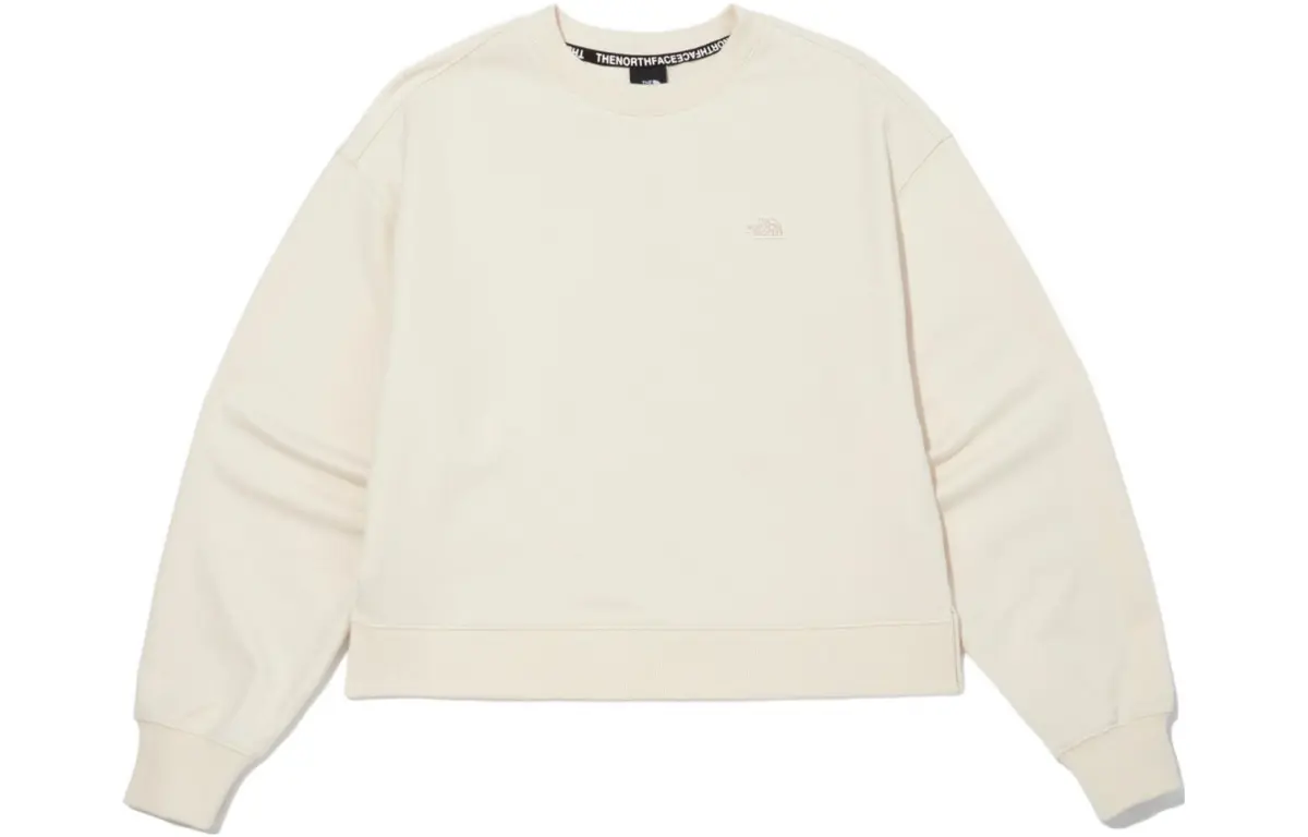 THE NORTH FACE Sweatshirts Unisex Cream White Crew Neck Moderate Other