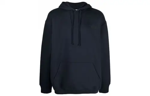 Vetements Sweatshirts Unisex Navy Blue Hooded Moderate Regular