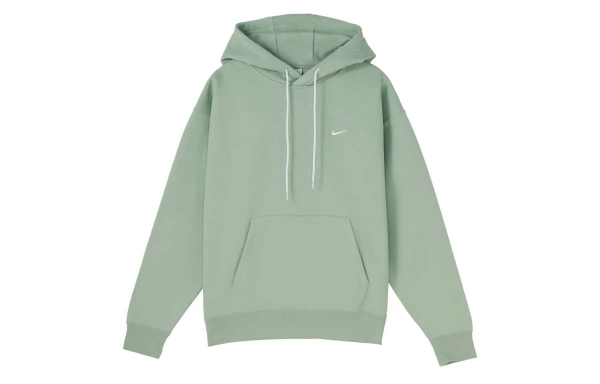 Nike Sweatshirts Men's Light Green Hooded Moderate Straight Fit