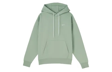 Nike Sweatshirts Men's Light Green Hooded Moderate Straight Fit