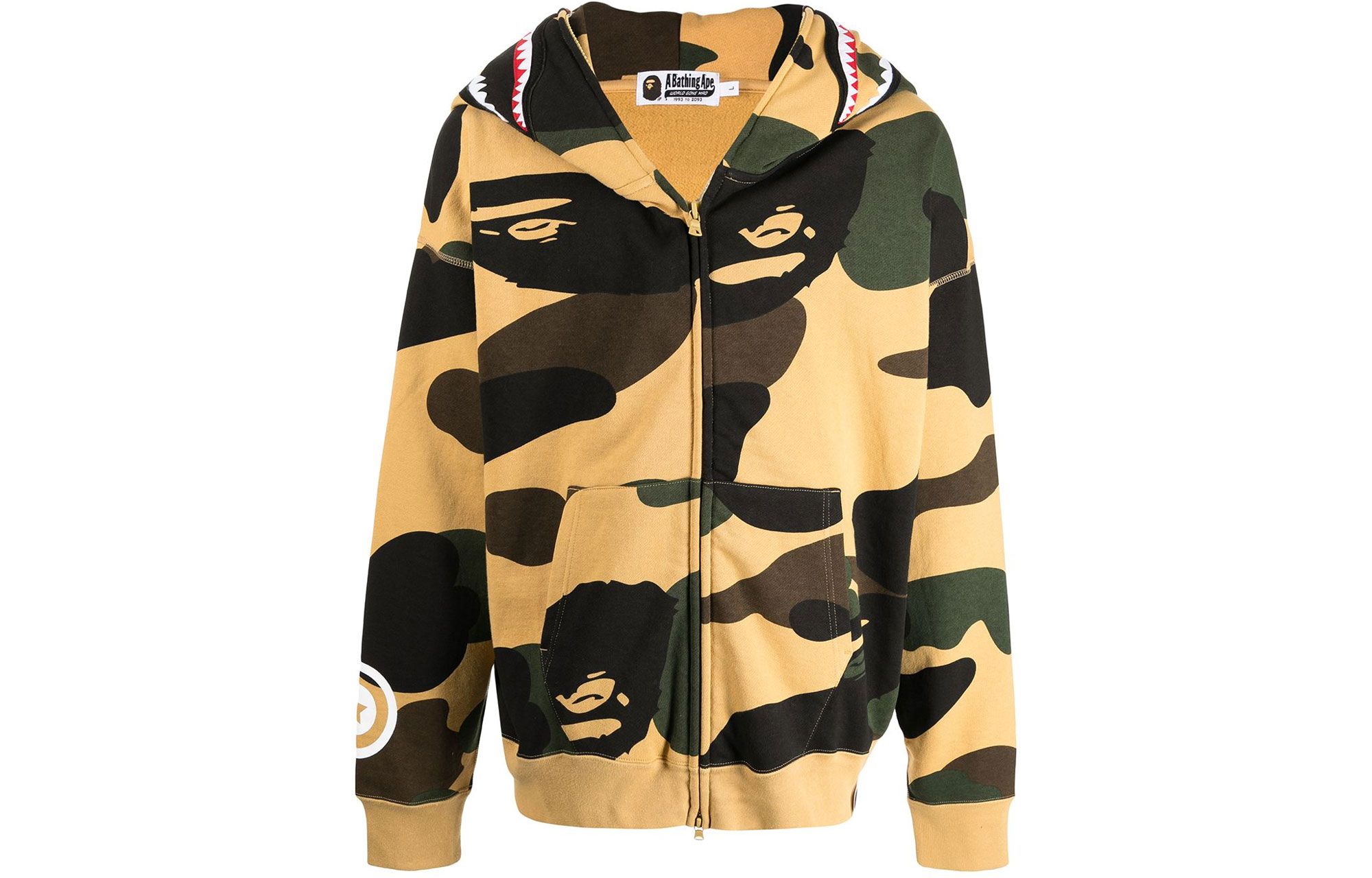 Bape Giant 1st Camo Wide Pullover Hoodie