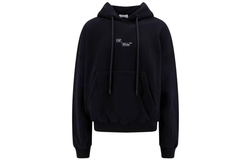 OFF-WHITE Logo Printed Drawstring Hoodie